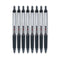 Precise V5rt Roller Ball Pen, Retractable, Extra-fine 0.5 Mm, Black Ink, Black Barrel