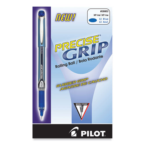 Precise Grip Roller Ball Pen, Stick, Extra-fine 0.5 Mm, Blue Ink, Blue Barrel