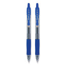 G2 Premium Gel Pen, Retractable, Fine 0.7 Mm, Blue Ink, Smoke Barrel, 2/pack