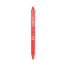 Frixion Clicker Erasable Gel Pen, Retractable, Fine 0.7 Mm, Red Ink, Red Barrel