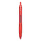 G-knock Begreen Gel Pen, Retractable, Fine 0.7 Mm, Red Ink, Red Barrel, Dozen