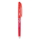 Frixion Point Erasable Gel Pen, Stick, Extra-fine 0.5 Mm, Red Ink, Red Barrel