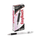 Easytouch Ballpoint Pen, Stick, Fine 0.7 Mm, Black Ink, Clear Barrel, Dozen