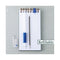 Easytouch Ballpoint Pen, Stick, Fine 0.7 Mm, Blue Ink, Clear Barrel, Dozen