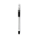 Easytouch Ballpoint Pen, Stick, Medium 1 Mm, Black Ink, Clear Barrel, Dozen