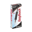 Easytouch Ballpoint Pen, Stick, Medium 1 Mm, Black Ink, Clear Barrel, Dozen