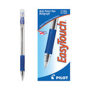 Easytouch Ballpoint Pen, Stick, Medium 1 Mm, Blue Ink, Clear Barrel, Dozen