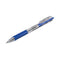 Easytouch Ballpoint Pen, Retractable, Fine 0.7 Mm, Blue Ink, Clear Barrel, Dozen