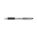 Easytouch Ballpoint Pen, Retractable, Medium 1 Mm, Black Ink, Clear Barrel, Dozen