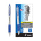 Easytouch Ballpoint Pen, Retractable, Medium 1 Mm, Blue Ink, Clear Barrel, Dozen