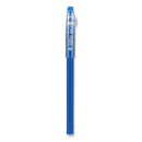 Frixion Colorsticks Erasable Gel Pen, Clipless Stick, Fine 0.7 Mm, Blue Ink, Blue Barrel, Dozen