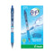 B2p Bottle-2-pen Recycled Ballpoint Pen, Retractable, Medium 1 Mm, Blue Ink, Translucent Blue Barrel, Dozen