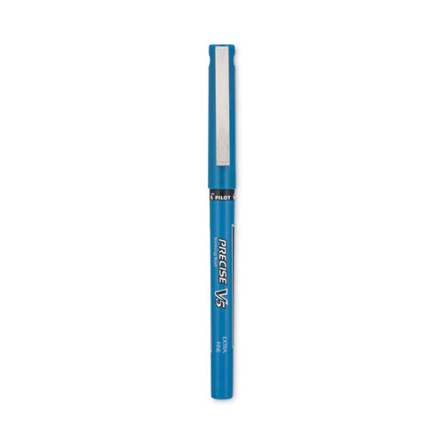 Precise V5 Roller Ball Pen, Stick, Extra-fine 0.5 Mm, Blue Ink, Blue Barrel, Dozen