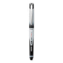 Vball Grip Liquid Ink Roller Ball Pen, Stick, Extra-fine 0.5 Mm, Black Ink, Black/white Barrel, Dozen