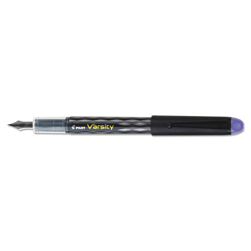 Varsity Fountain Pen, Medium 1 Mm, Purple Ink, Gray Pattern Wrap