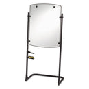 High-style Silhouette Total Erase Presentation Easel, 31 X 41, White Surface, Black Steel Frame