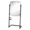 High-style Silhouette Total Erase Presentation Easel, 31 X 41, White Surface, Black Steel Frame