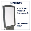 Duramax Portable Presentation Easel, Adjusts 39" To 72" High, Plastic, Gray