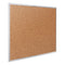 Classic Series Cork Bulletin Board, 36 X 24, Tan Surface, Silver Anodized Aluminum Frame