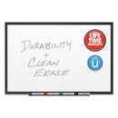 Classic Series Porcelain Magnetic Dry Erase Board, 48 X 36, White Surface, Black Aluminum Frame