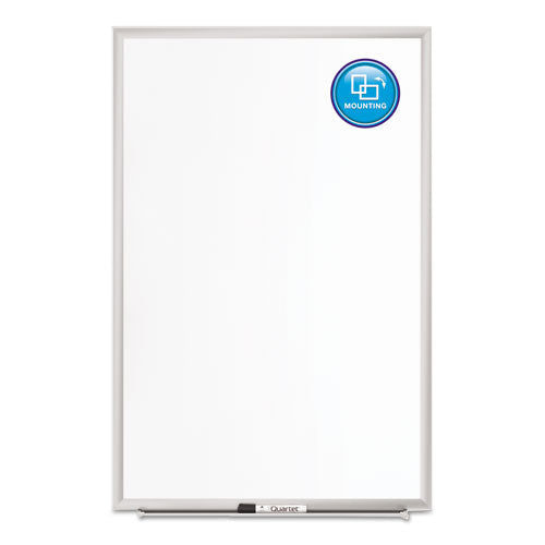 Classic Series Porcelain Magnetic Dry Erase Board, 48 X 36, White Surface, Silver Aluminum Frame