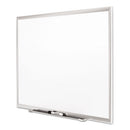 Classic Series Porcelain Magnetic Dry Erase Board, 48 X 36, White Surface, Silver Aluminum Frame