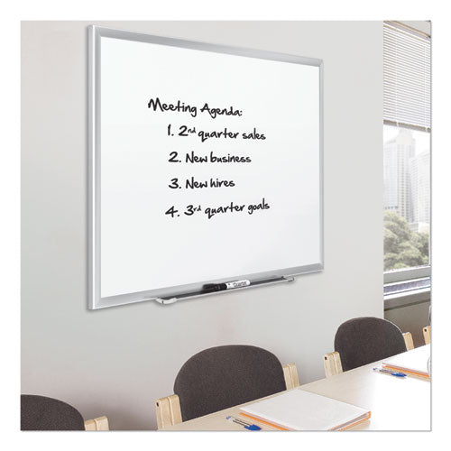 Classic Series Porcelain Magnetic Dry Erase Board, 60 X 36, White Surface, Silver Aluminum Frame