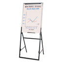 Futura Dry Erase Presentation Easel, 26 X 35, White Surface, Black Steel Frame