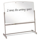 Total Erase Reversible Mobile Presentation Easel, Large, 72 X 48, White Surface, Neutral/beige Steel Frame