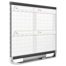 Prestige 2 Magnetic Total Erase Four-month Calendar, 48 X 36, White Surface, Graphite Fiberboard/plastic Frame