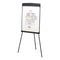 Magnetic Dry Erase Easel, 27 X 35, Graphite Surface, Graphite Plastic Frame