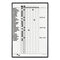 Employee In/out Board System, Up To 36 Employees, 24 X 36, Porcelain White/gray Surface, Black Aluminum Frame