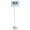 Designer Sign Stand, Silver Aluminum Frame, 11 X 17