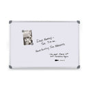 Euro-style Magnetic Dry-erase Aluminum Frame Boards, 36 X 24, White Surface, Silver Aluminum Frame