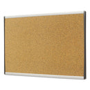 Arc Frame Cubicle Cork Board, 24 X 14, Natural Surface, Silver Aluminum Frame