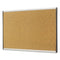 Arc Frame Cubicle Cork Board, 24 X 14, Natural Surface, Silver Aluminum Frame