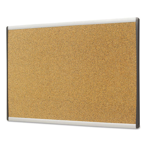 Arc Frame Cubicle Cork Board, 24 X 14, Natural Surface, Silver Aluminum Frame