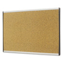 Arc Frame Cubicle Cork Board, 30 X 18, Natural Surface, Silver Aluminum Frame