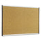 Arc Frame Cubicle Cork Board, 30 X 18, Natural Surface, Silver Aluminum Frame