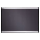 Prestige Gray Diamond Mesh Bulletin Board, 36 X 24, Gray Surface, Silver Aluminum/plastic Frame