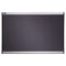 Prestige Gray Diamond Mesh Bulletin Board, 36 X 24, Gray Surface, Silver Aluminum/plastic Frame