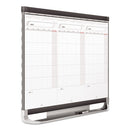 Prestige 2 Total Erase Three-month Calendar, 36 X 24, White Surface, Graphite Fiberboard/plastic Frame