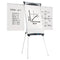 Euro Magnetic Presentation Easel, 27 X 39, White Surface, Silver Aluminum Frame