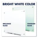 Brilliance Glass Dry-erase Boards, 48 X 48, White Surface