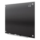 Infinity Glass Marker Board, 36 X 24, Black Surface