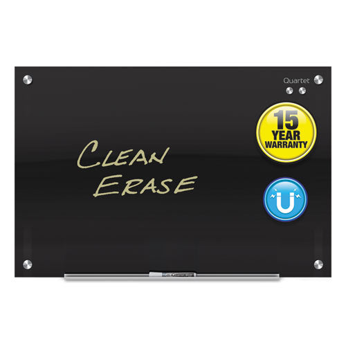 Infinity Glass Marker Board, 48 X 36, Black Surface