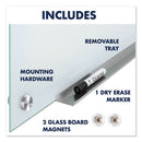 Infinity Glass Marker Board, 72 X 48, White Surface