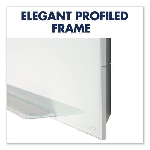 Element Framed Magnetic Glass Dry-erase Boards, 74 X 42, White Surface, Silver Aluminum Frame