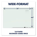 Element Framed Magnetic Glass Dry-erase Boards, 74 X 42, White Surface, Silver Aluminum Frame