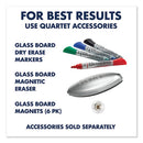 Invisamount Magnetic Glass Marker Board, 74 X 42, White Surface